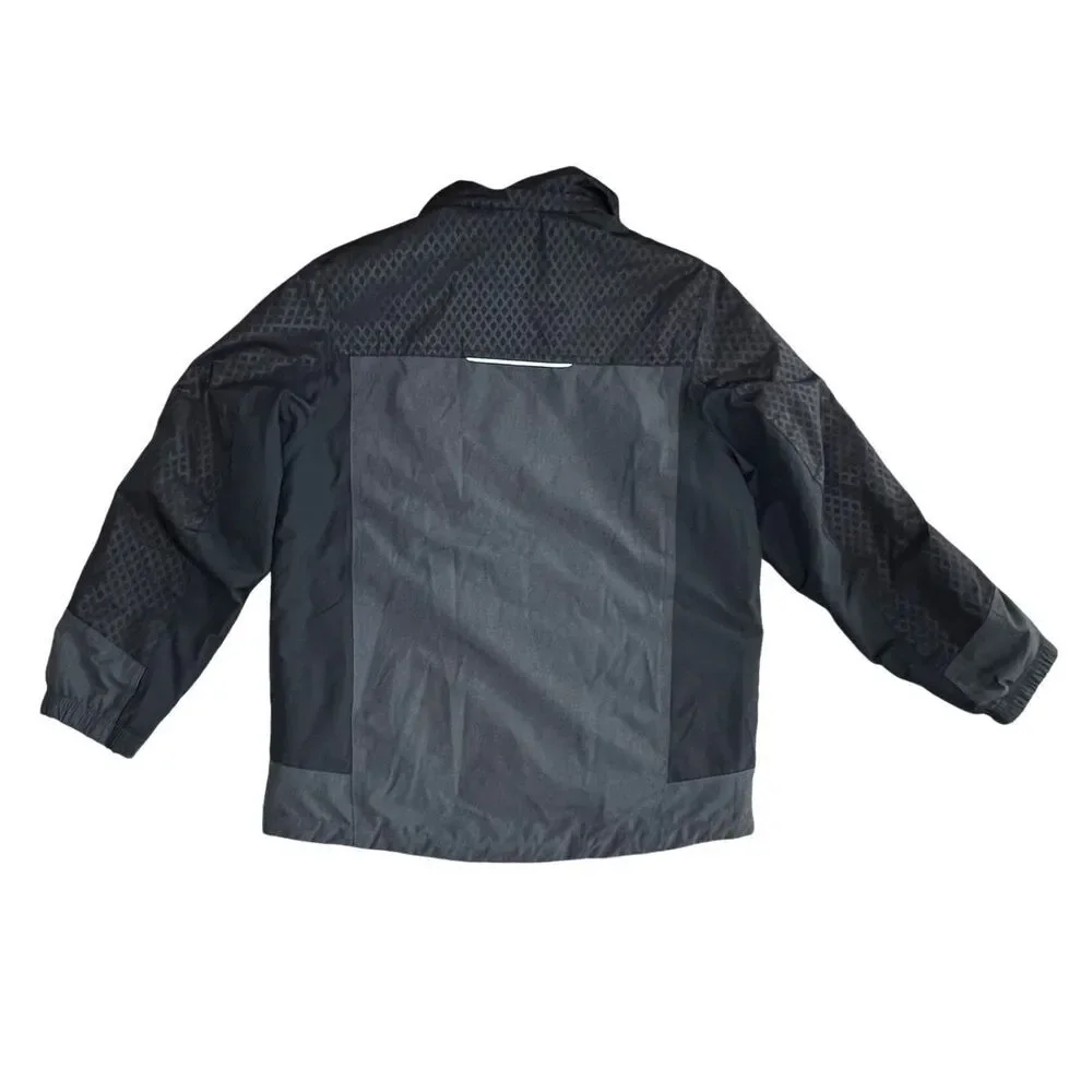 GERRY Black Zip Front Reflective All Weather Winter Coat MEDIUM Water‎ Resistant